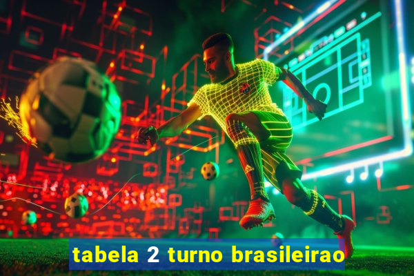 tabela 2 turno brasileirao